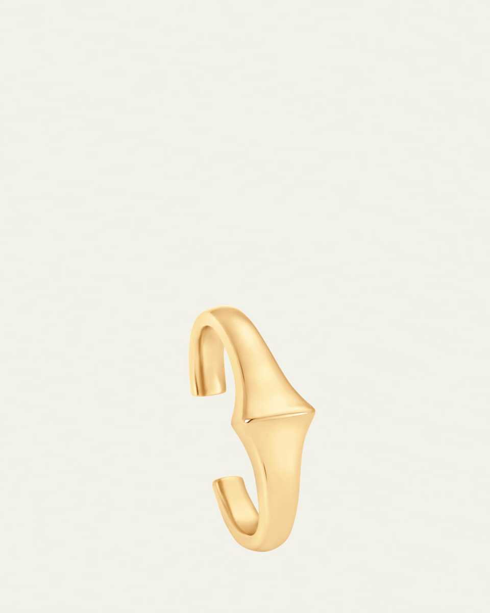 18K Yellow Gold Lucia Ear Cuff, Single